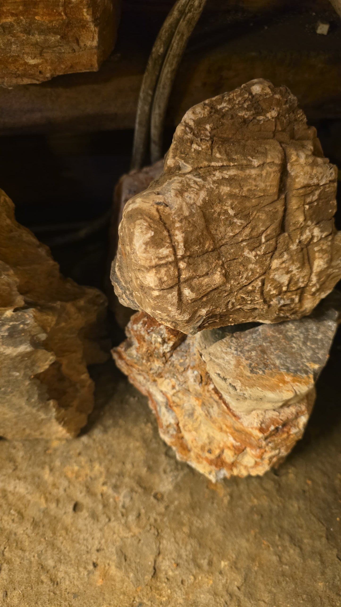 Scaping rocks