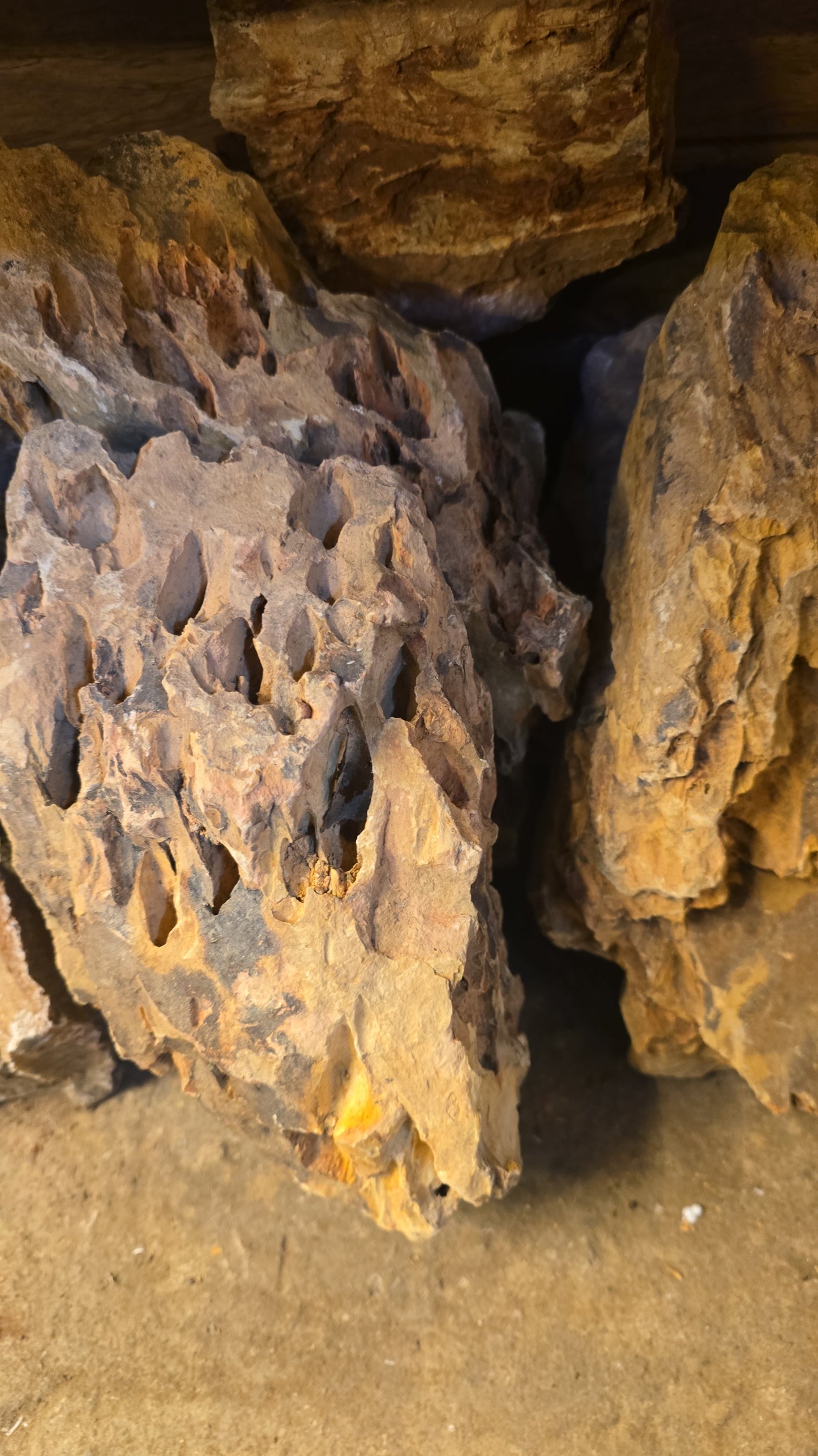 Scaping rocks